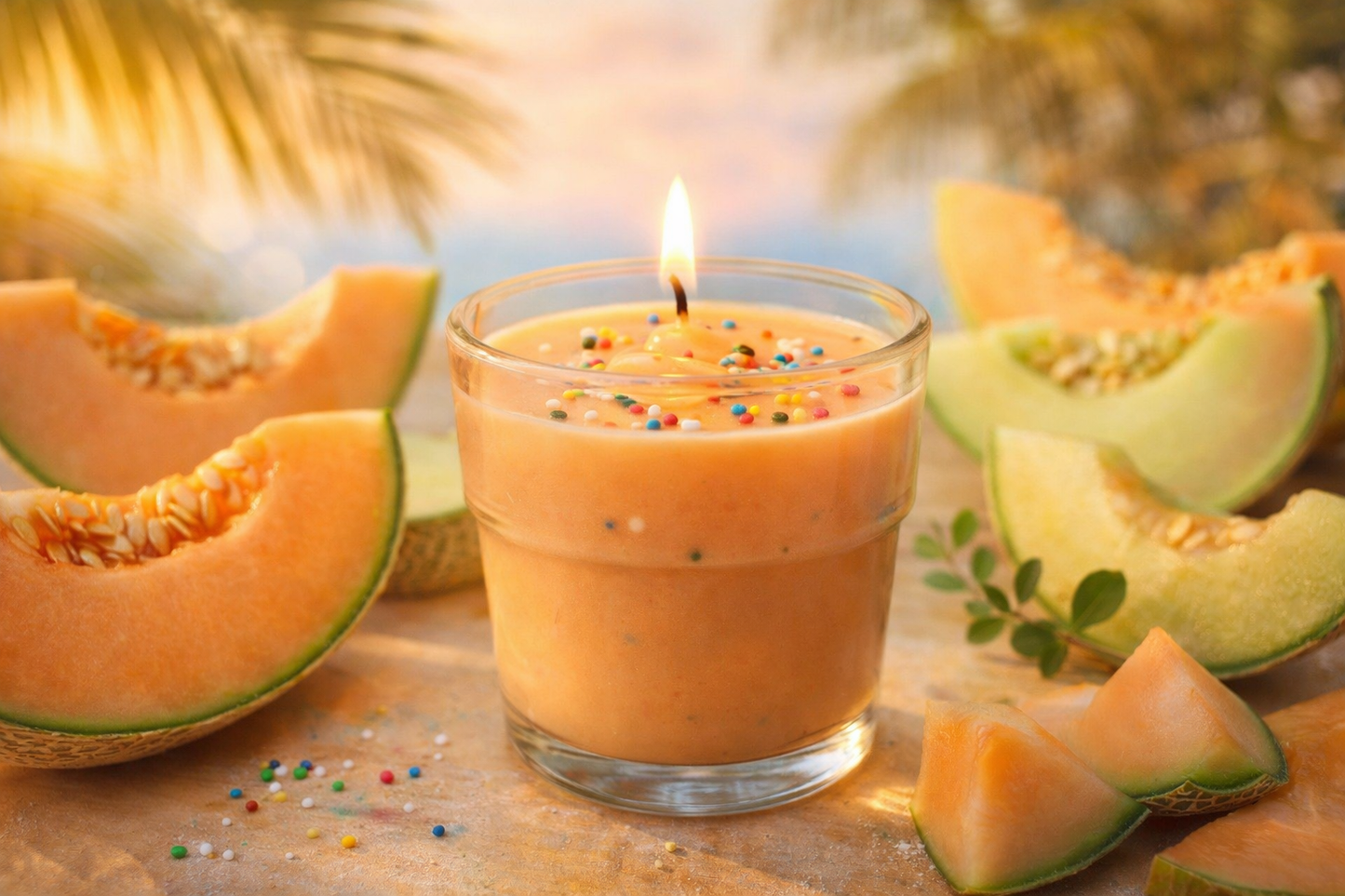 Cantaloupe Scented Cute Candle