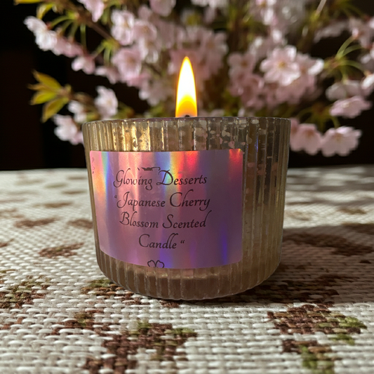 Japanese cherry blossom scented candle three wick