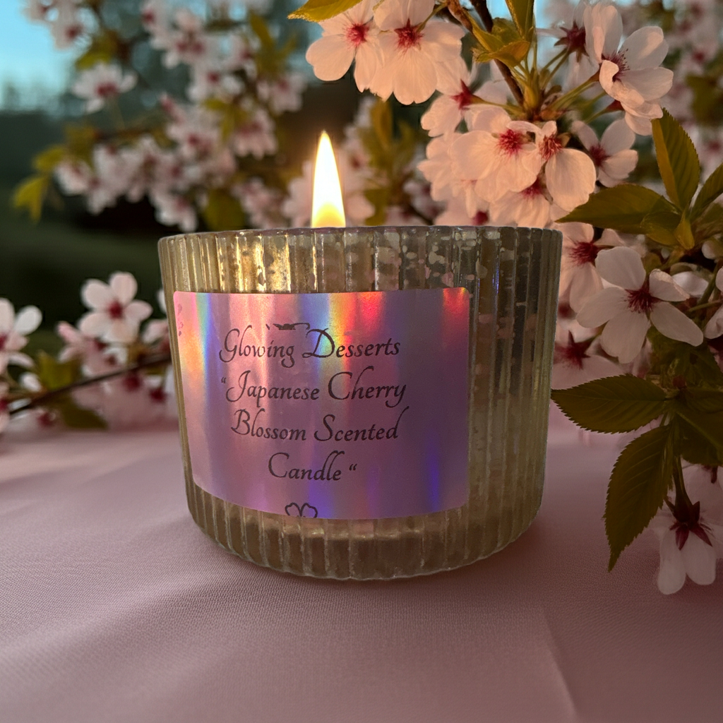 Japanese cherry blossom scented candle three wick