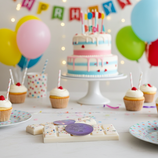 Birthday cake scented wax melt cubes