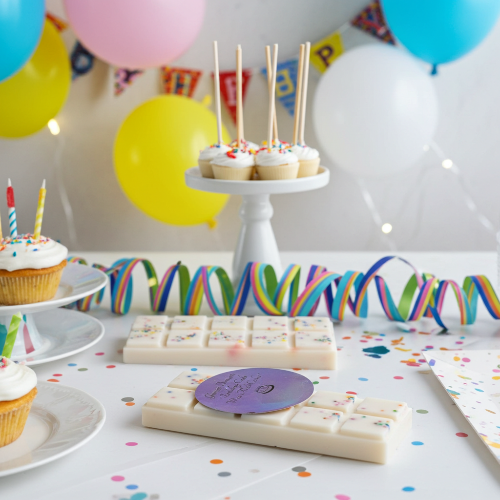 Birthday cake scented wax melt cubes
