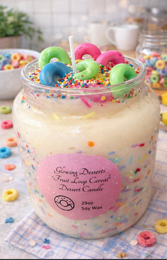 Large Fruit Loop Scented Candle