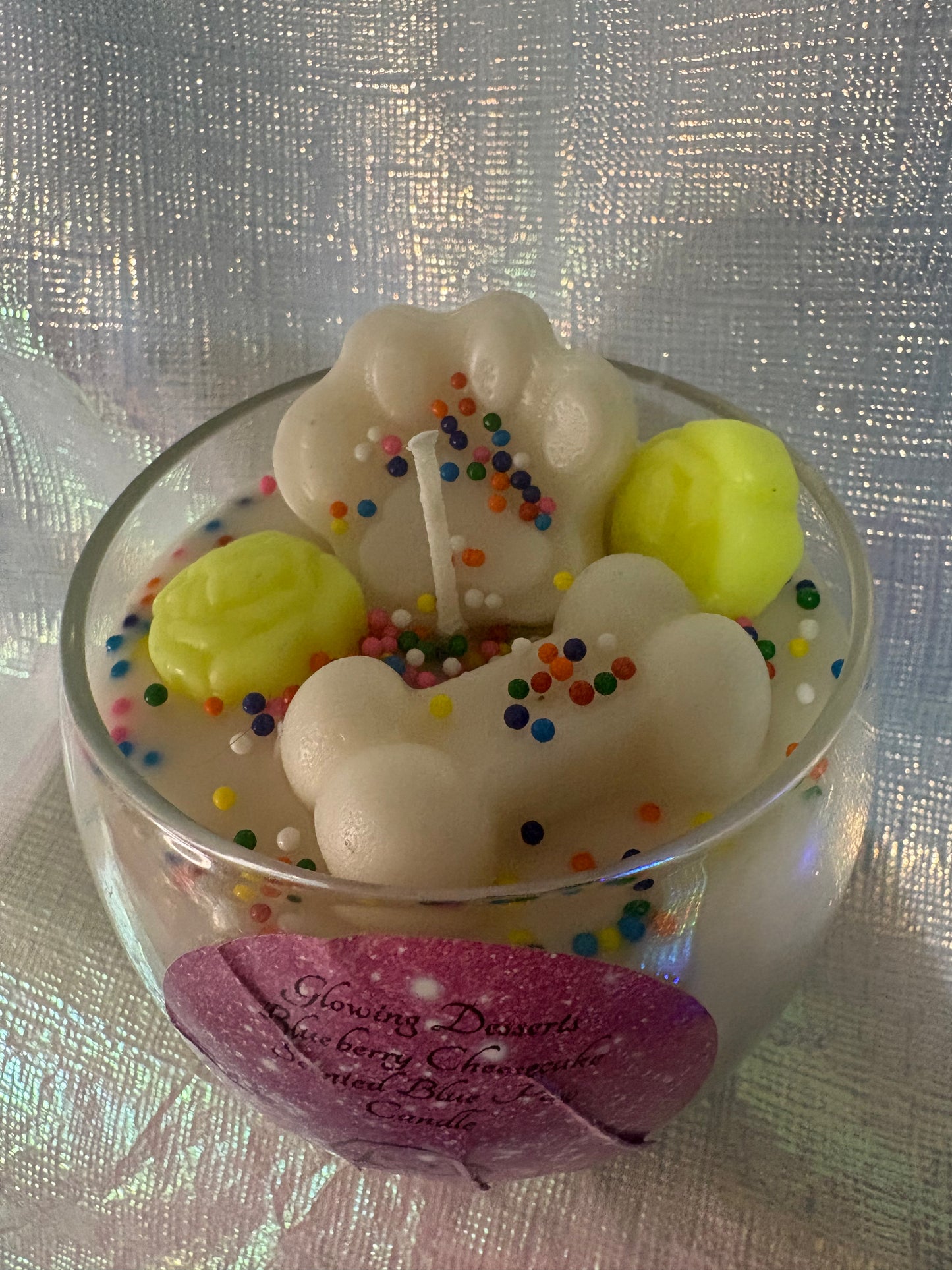 Blueberry Cheesecake Pet Paw Candle