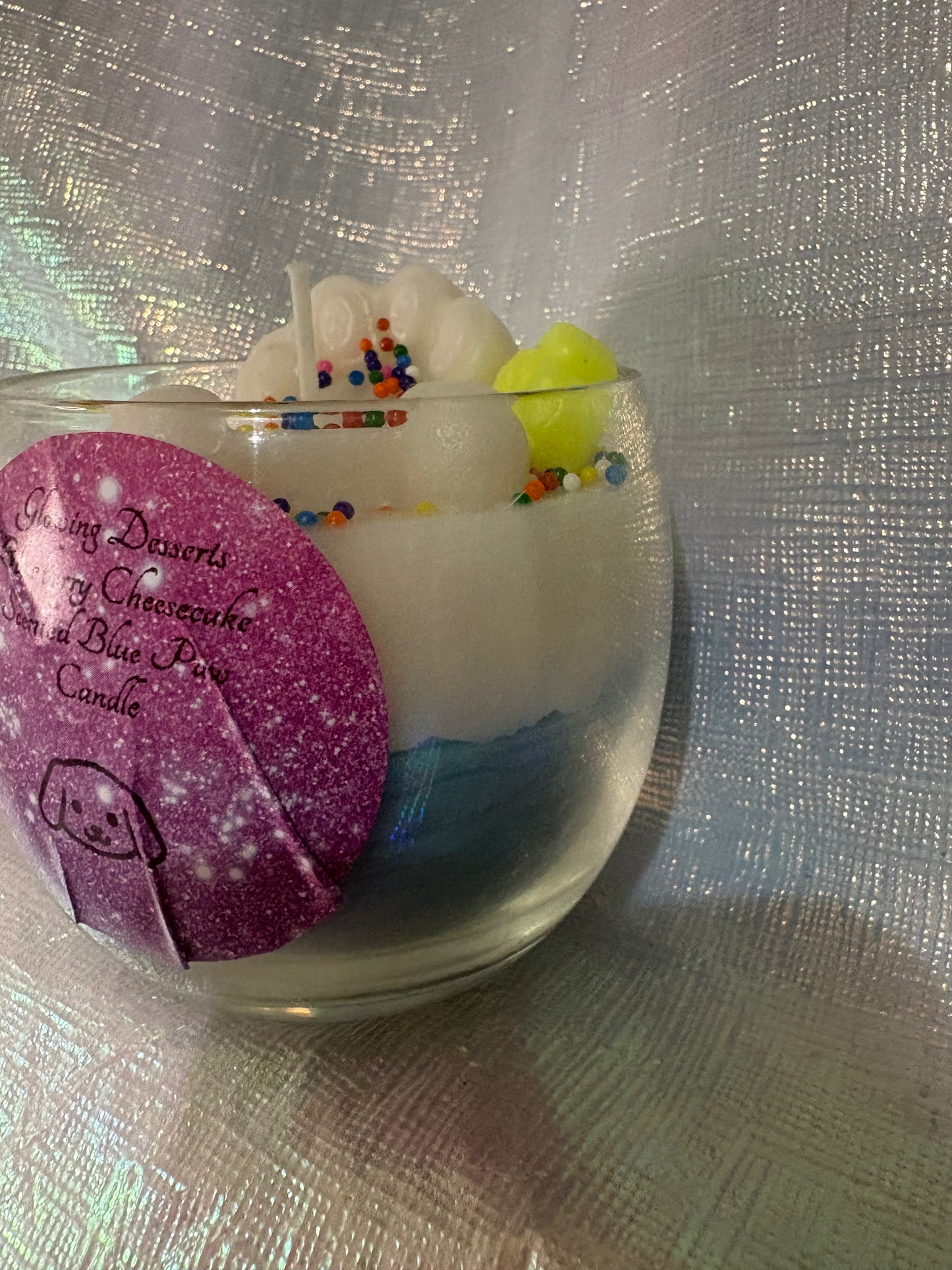 Blueberry Cheesecake Pet Paw Candle