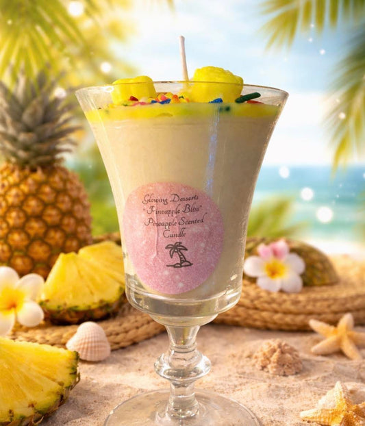 Pineapple bliss, dessert candle