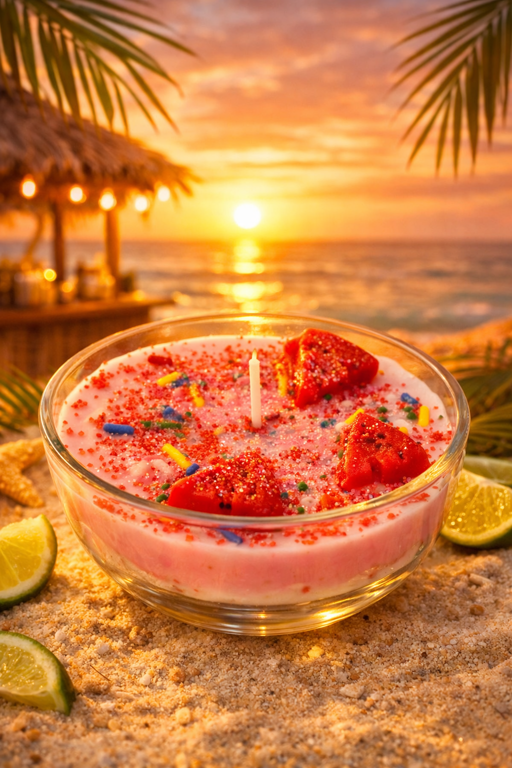 Watermelon  Scented Dessert Candle