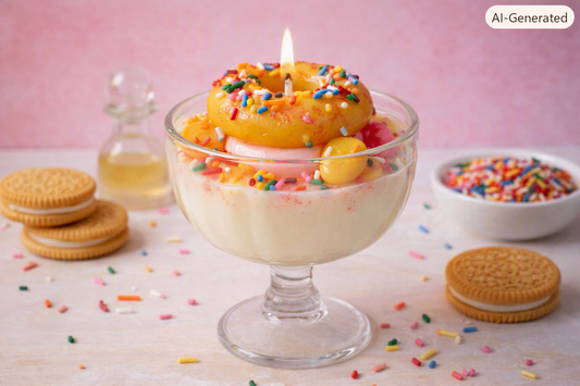 Sugar Donut Dream Dessert Candle