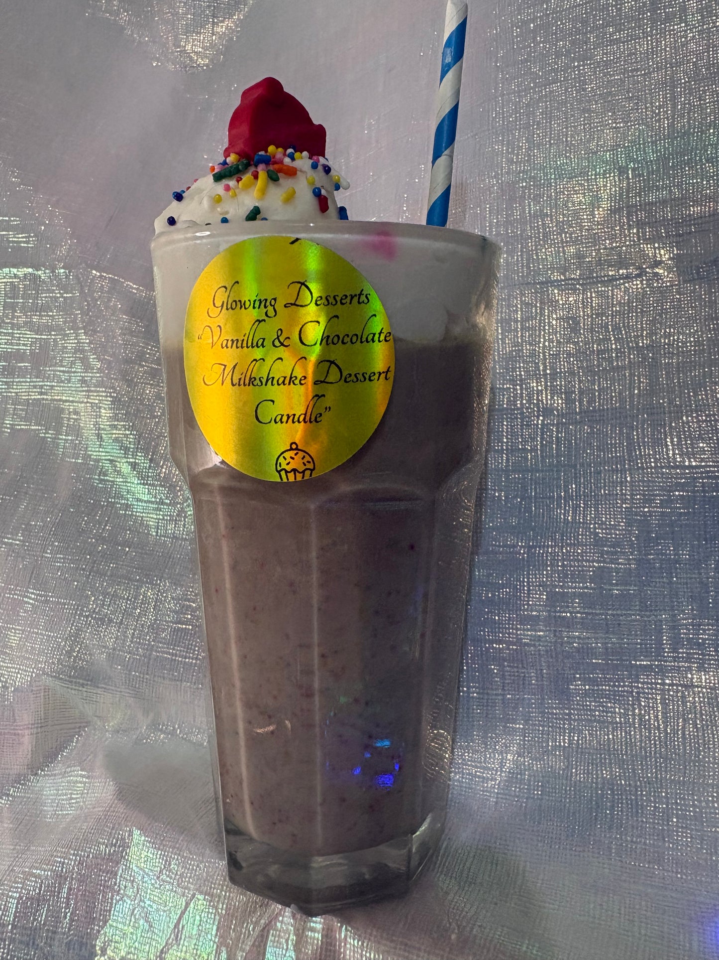 Vanilla & Chocolate Milkshake Dessert Candle