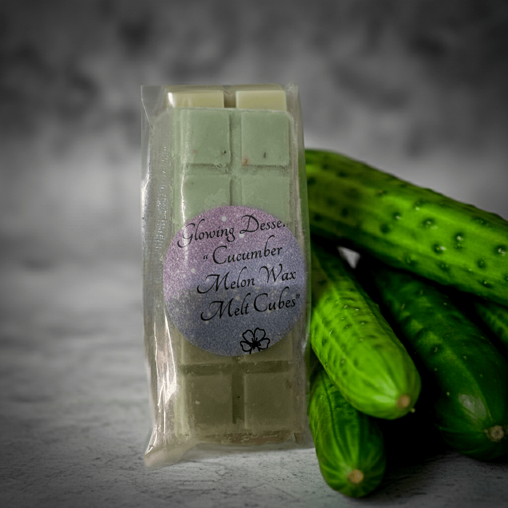 Cucumber Melon Wax Melt cubes - Glowing Dessert Candles